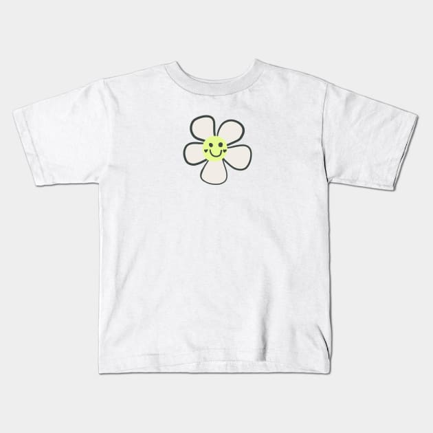 Smiley daisy Kids T-Shirt by GULSENGUNEL